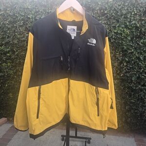Aime Leon Dore X The North Face Men's Black and Yellow Denali Jacket